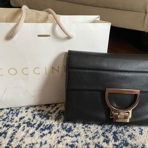 Coccinelle Arlettis Black Leather Cross-Body Bag